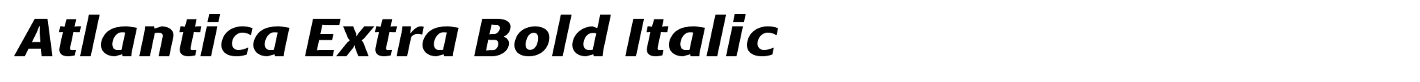 Atlantica Extra Bold Italic image